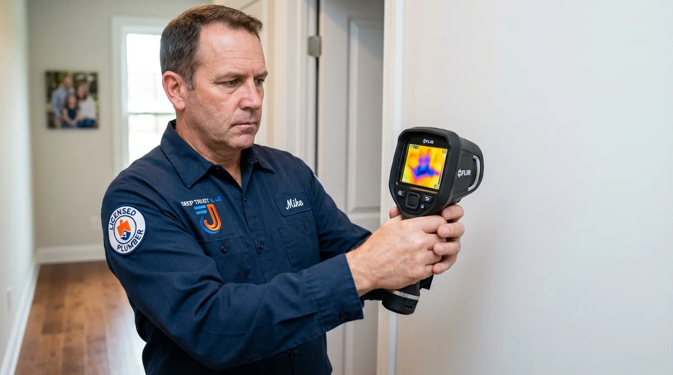 Thermal imaging leak detection by Johns Plumbing LLC in Medicine Lodge